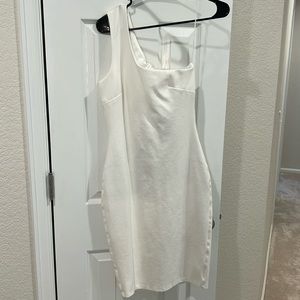 Lulus white one shoulder dress